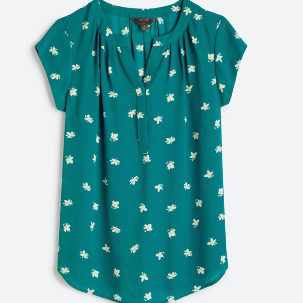 41 HAWTHORN - Hope Split Neck Blouse XSP
